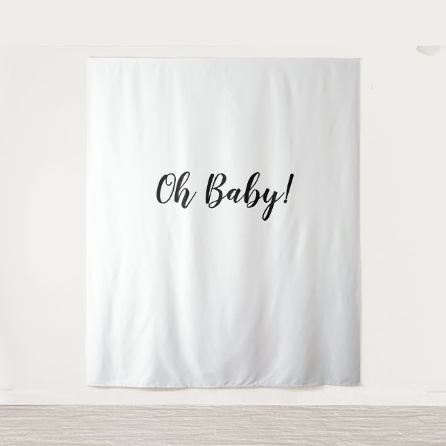Tapeçaria de Fundo Oh Baby (Frente)