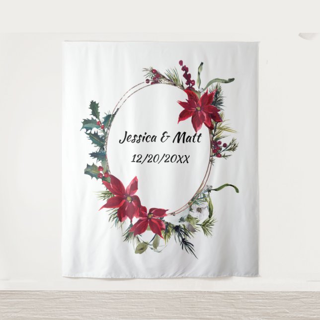 Tapeçaria de Fundo para Cabine de Fotos de Casamen (Frente)