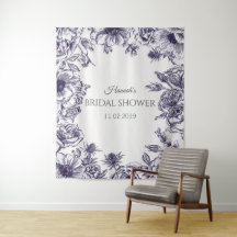 Tapeçaria de Fundo para Chá de Noiva Decoração de 