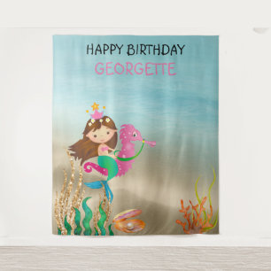 Tapeçaria de Fundo para Fotos de Sereia