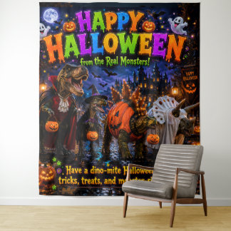 Tapeçaria de Halloween de dinossauro/ Dinossauros