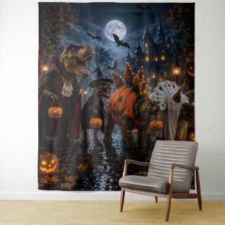 Tapeçaria de Halloween de dinossauro/dinossauros d