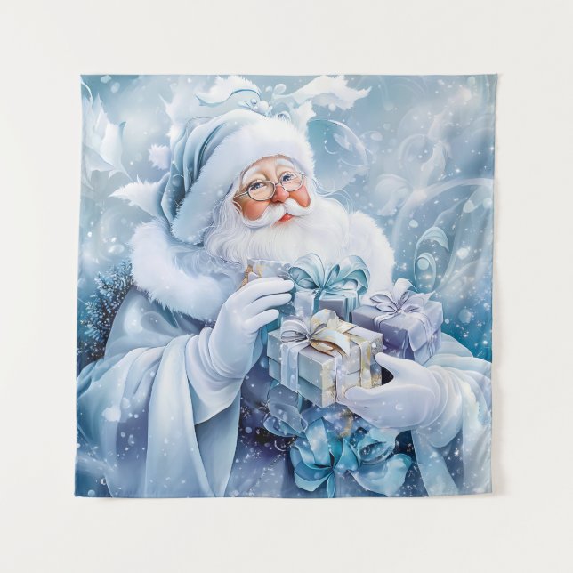 Tapeçaria de inverno azul (Frente)