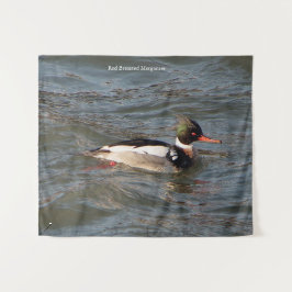 tapeçaria de Merganser vermelha