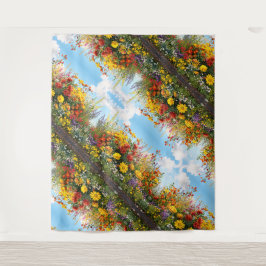 Tapeçaria de Muro de Sangue de Flores Selvagens