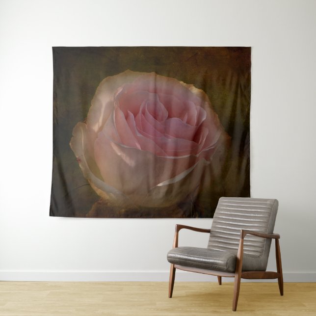 Tapeçaria de Muro Rosa Rosa Texturizada (In Situ (Horizontal))