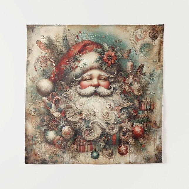 Tapeçaria de Natal Vintage (Frente)