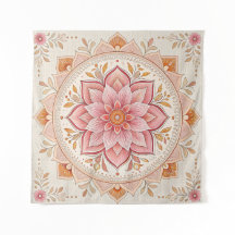 Tapeçaria de Parede Boho Elegante com Design Quadr