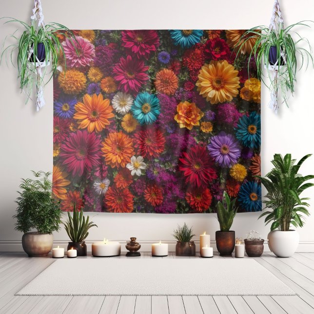 Tapeçaria de Parede de Flor Moderna Fundo (Criador carregado)