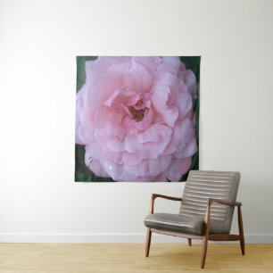 Tapeçaria de Parede Rosa Pink com Gotículas de Chu