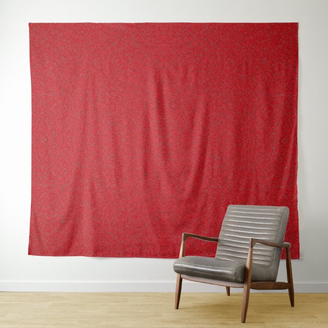 Tapeçaria de Parede Textura Ruído Vermelho Tomate  (In Situ (Horizontal))