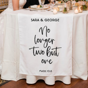 Tapeçaria de Sinal de Casamento Não Mais Dois Mas