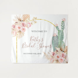 Tapeçaria de Sinal de Chuveiro de Noiva Floral de 