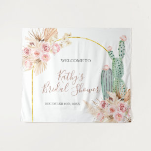 Tapeçaria de Sinal de Chuveiro de Noiva Floral de 