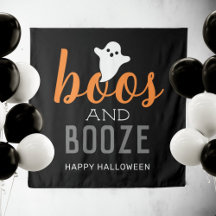 Tapeçaria de Sinal de Festa de Halloween Boos and