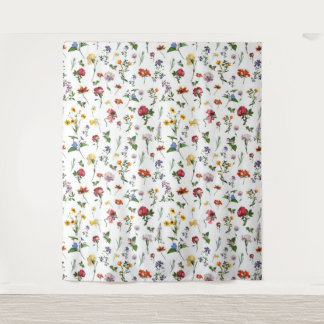 Tapeçaria Floral Vintage - Fundo de Flores