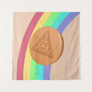 Tapeçaria Jogo Dalgona Visão Lada de Triângulo Múl