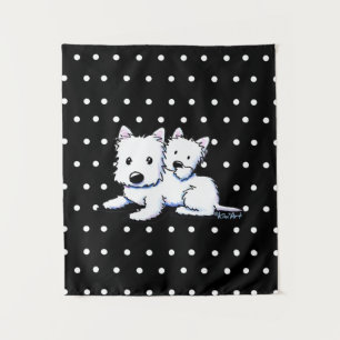 Tapeçaria KiniArt Westie Duo