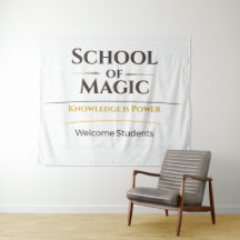 Tapeçaria Mágica Escolar Decoração de Sala de Aula
