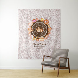 Tapeçaria Marrom de Kitchenware Bonito