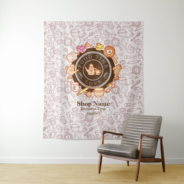 Tapeçaria Marrom de Kitchenware Bonito (In Situ)