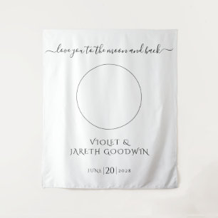 Tapeçaria pelo casamento da lua solar celestial