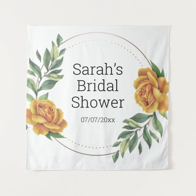 tapeçaria personalizada do chá de casamento (Frente)