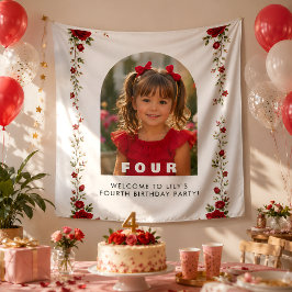 Tapeçaria Personalizada Menina 4 Anos