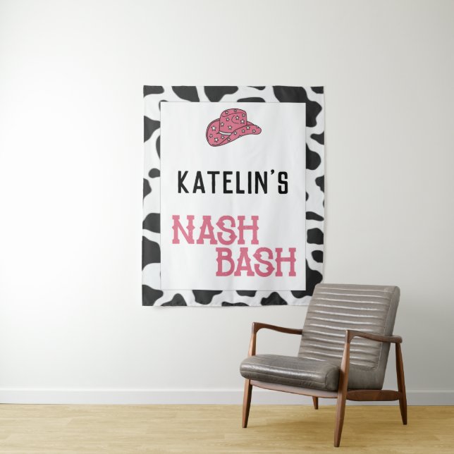 Tapeçaria Personalizada Nash Bash com Estampa de V (In Situ)