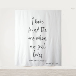 Tapeçaria Personalizada para Casamento com Nomes