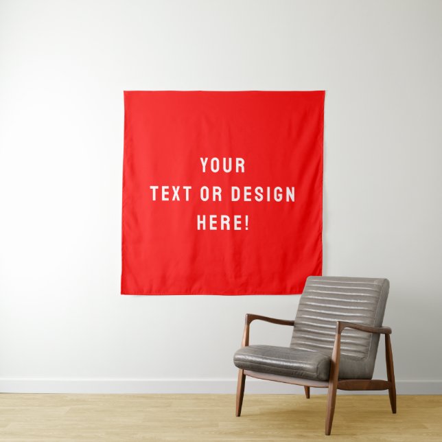 Tapeçaria Quadrada Personalizada - Vermelho e Pers (In Situ)