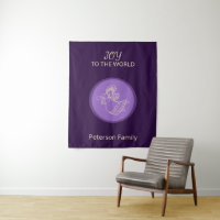 Tapeçaria Radiante Anjo Lavanda de Alegria Familia