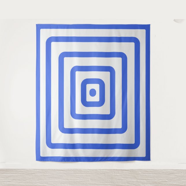 Tapeçaria Royal Blue Target – Personalizável (Frente)