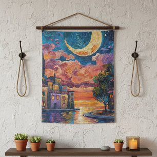 Tapeçaria Tecida Boho para Decoração de Casa Aconc