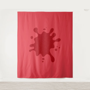 Tapeçaria Vermelha Personalizada de Tomate Splat