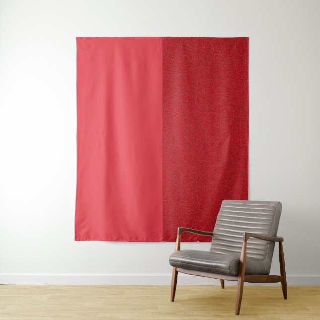 Tapeçaria Vermelha Personalizada na Parede – Textu (In Situ)