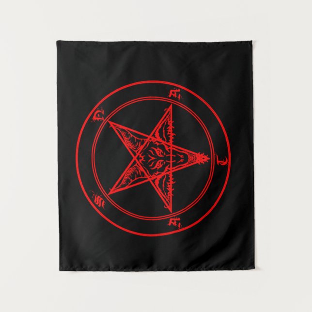Tapeçaria Vermelho Satanás (Frente)
