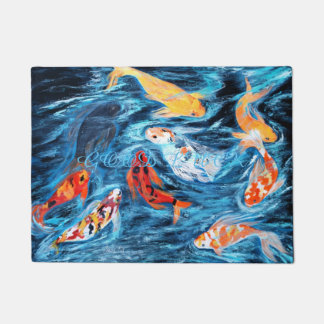 Tapete 18" x 24" esteira de porta. BOA SORTE! Foto da