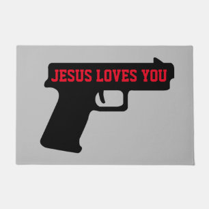 Tapete 2A - JESUS AMA SUA Porta Mat