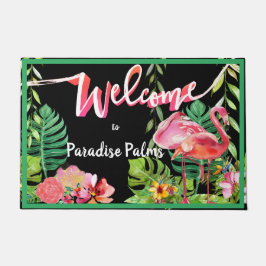 Tapete 3 Flamingo Paradise Beach House Doormat