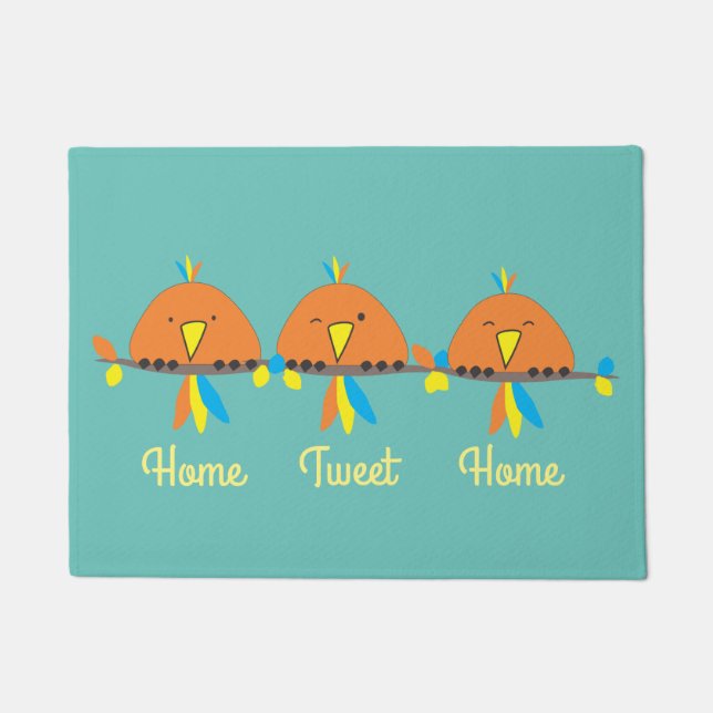 Tapete 3 Pássaros em uma casa de fios (Frente)