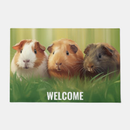 Tapete 3 Suínos guineenses na grama