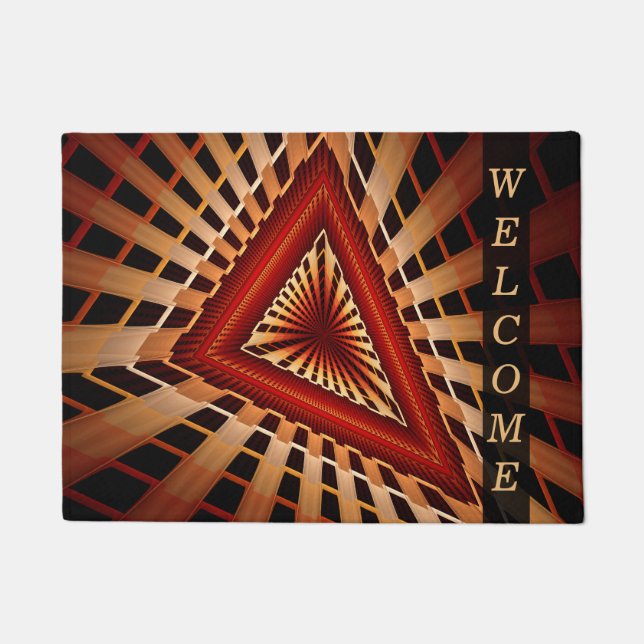 Tapete 3D Fantasy Network Modern Fractal Graphical Welcom (Frente)