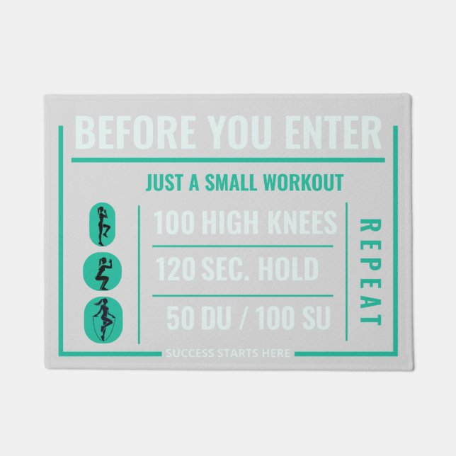 Tapete A ativação da malhação começa na porta (Frente)