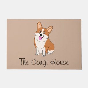 Tapete A casa de sorriso do Corgi
