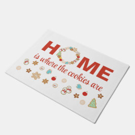 Tapete A CASA dos Cookies de Natal é onde estão os biscoi