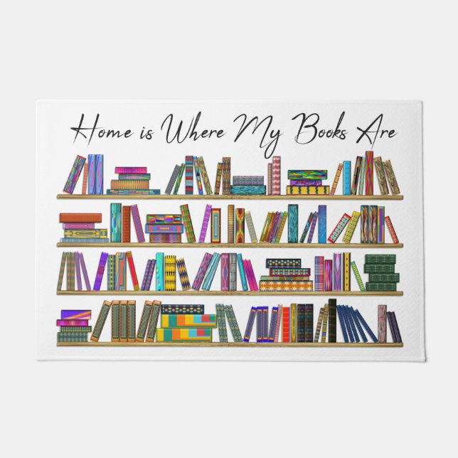 Tapete A casa é onde meus livros estão (Frente)