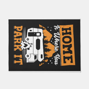 Tapete A Casa Feliz De Camper É Onde Você A Estaciona