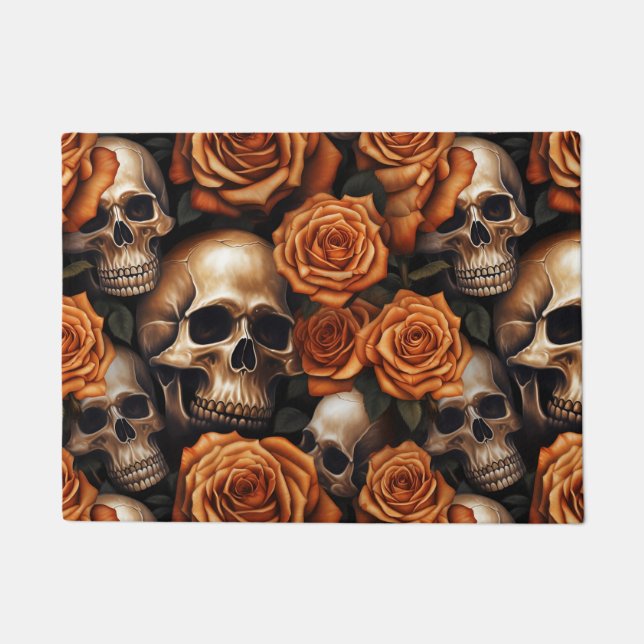 Tapete A Design 9 da Série Skull e Rosa (Frente)