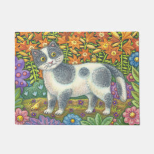 Tapete A ESTEIRA de PORTA do CAT da ARTE POPULAR do